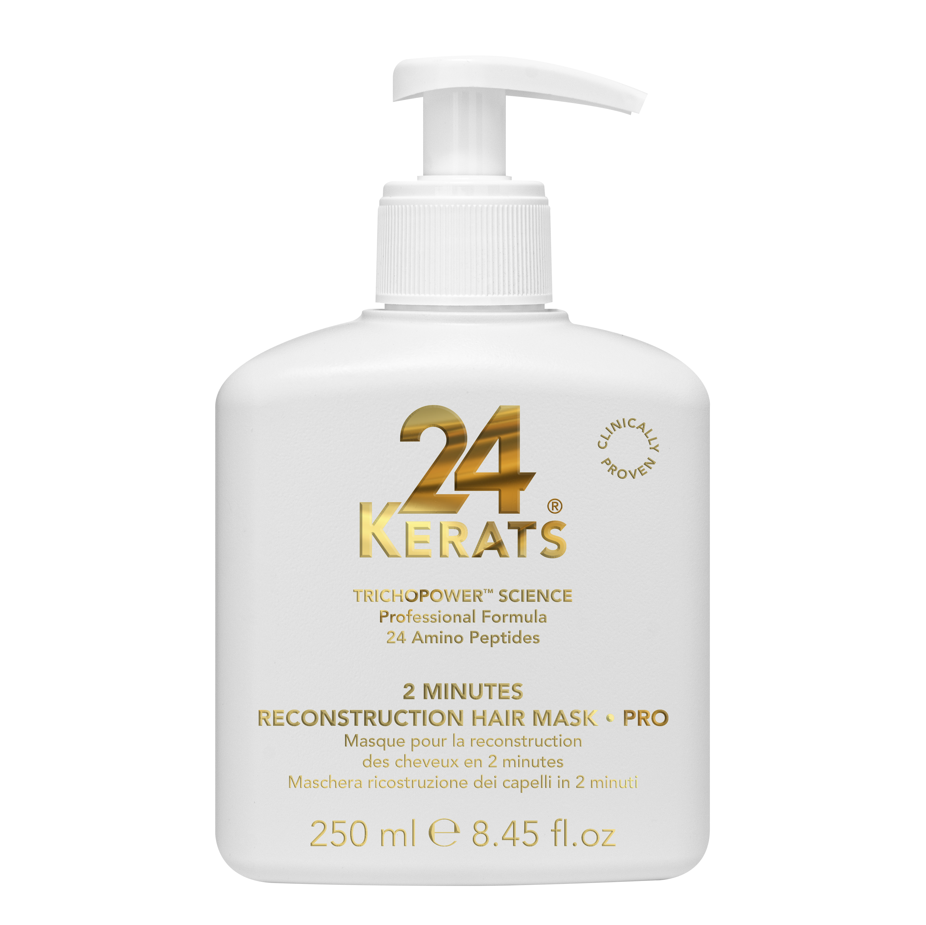 24KERATS® 2 MINUTES RECONSTRUCTION HAIR MASK · PRO 250ml