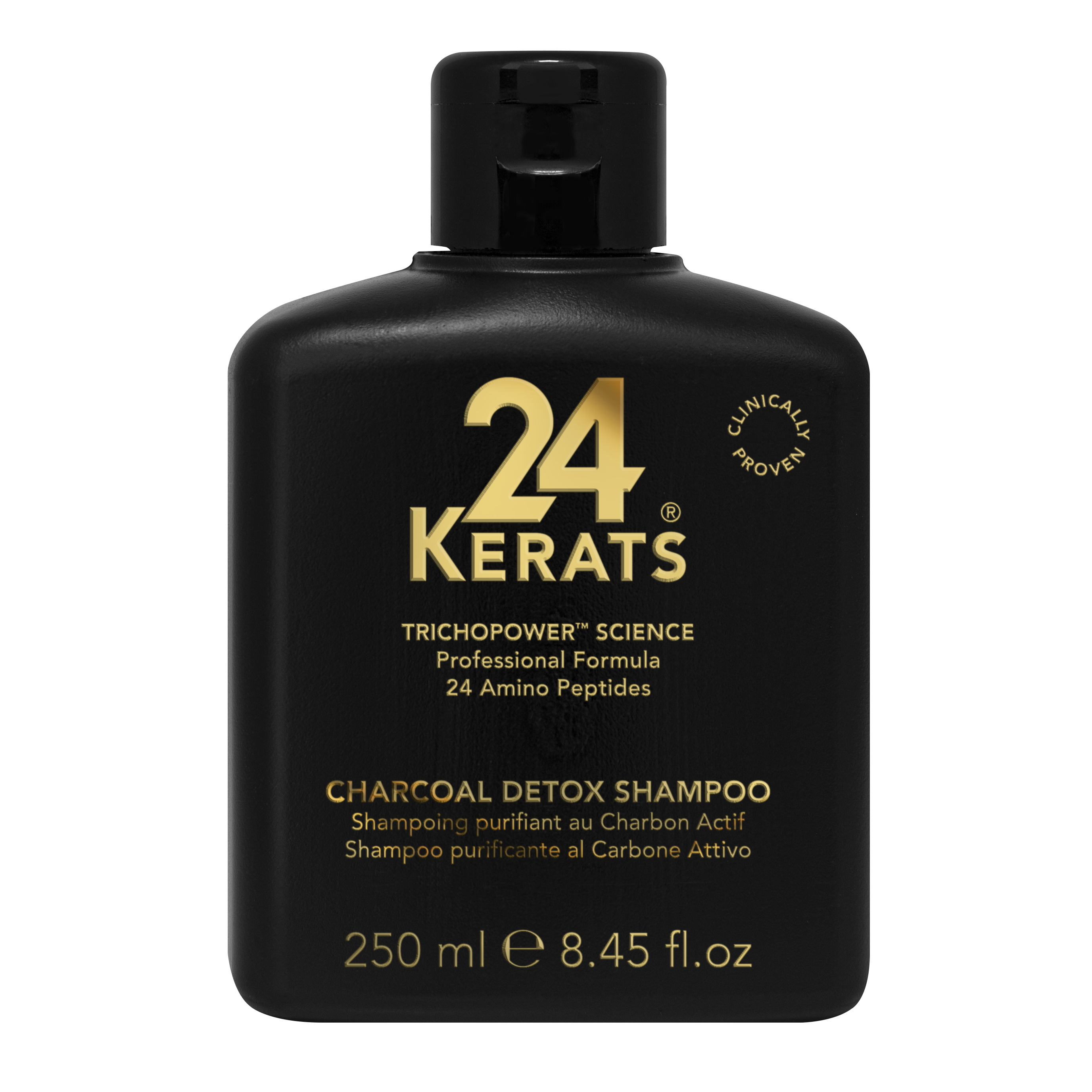 24KERATS® Charcoal Detox Shampoo | Tiefenreinigung für Haar & Kopfhaut